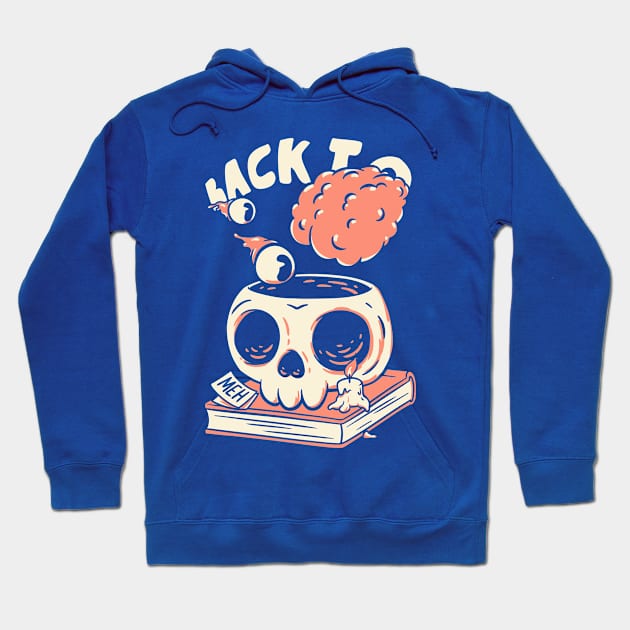 Back to School | Skull | Back to Skull | For Dark BG Hoodie by anycolordesigns